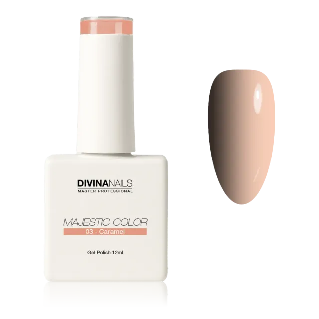 Diva Nails Majestic Color 03 Caramel semipermanente 12ml nude