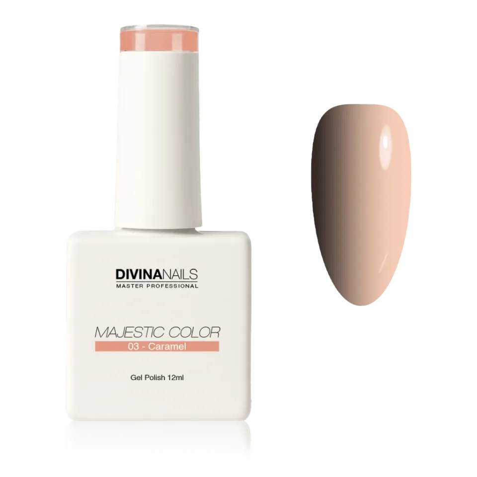 Diva Nails Majestic Color 03 Caramel semipermanente 12ml nude