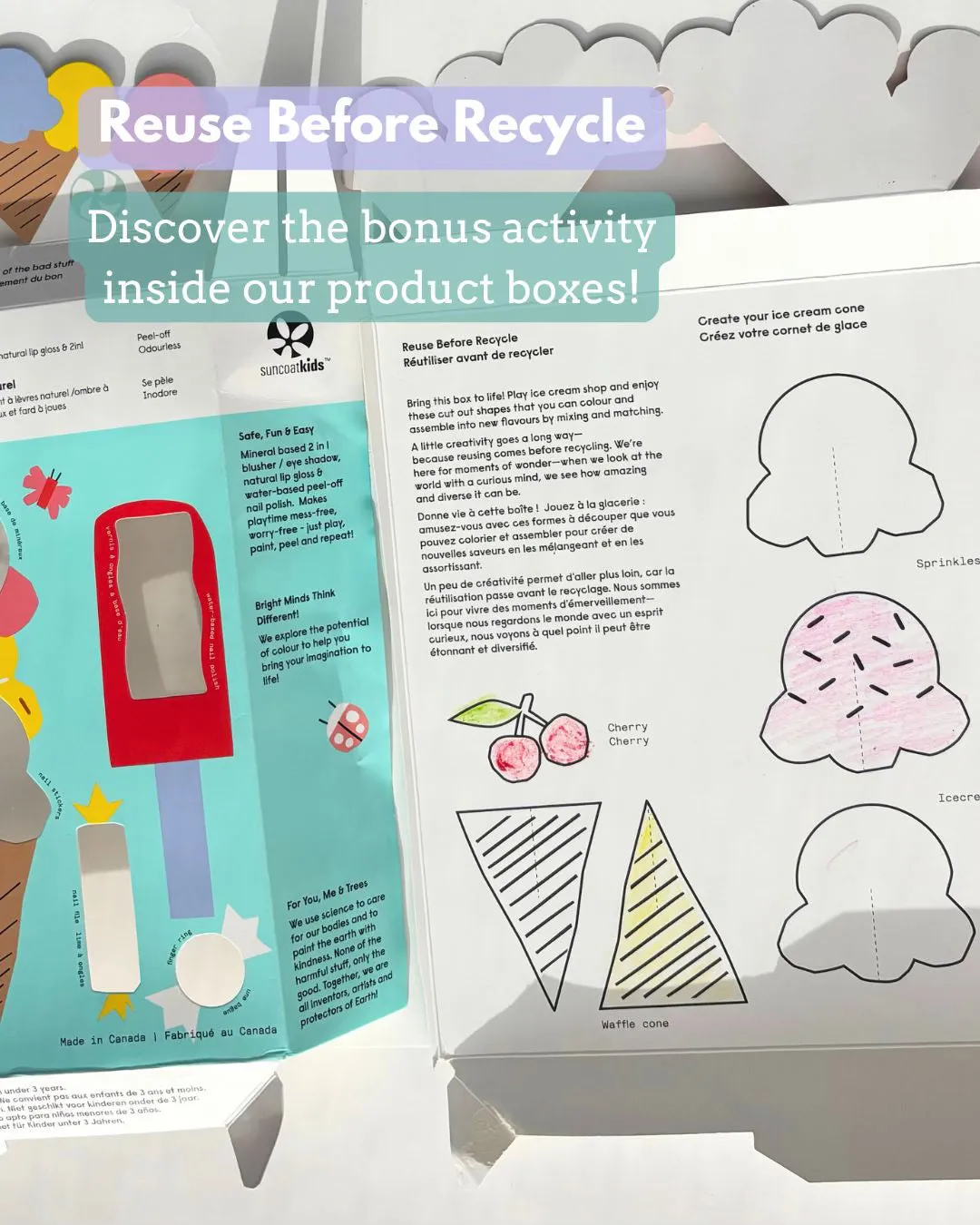 Suncoatgirl Candy Cone kit trucco bimbi smalti gloss