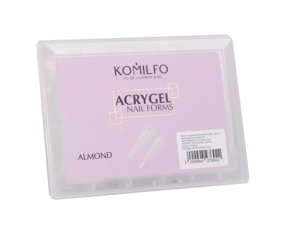 Komilfo Top Nail Forms Almond Dual Form 120 pz
