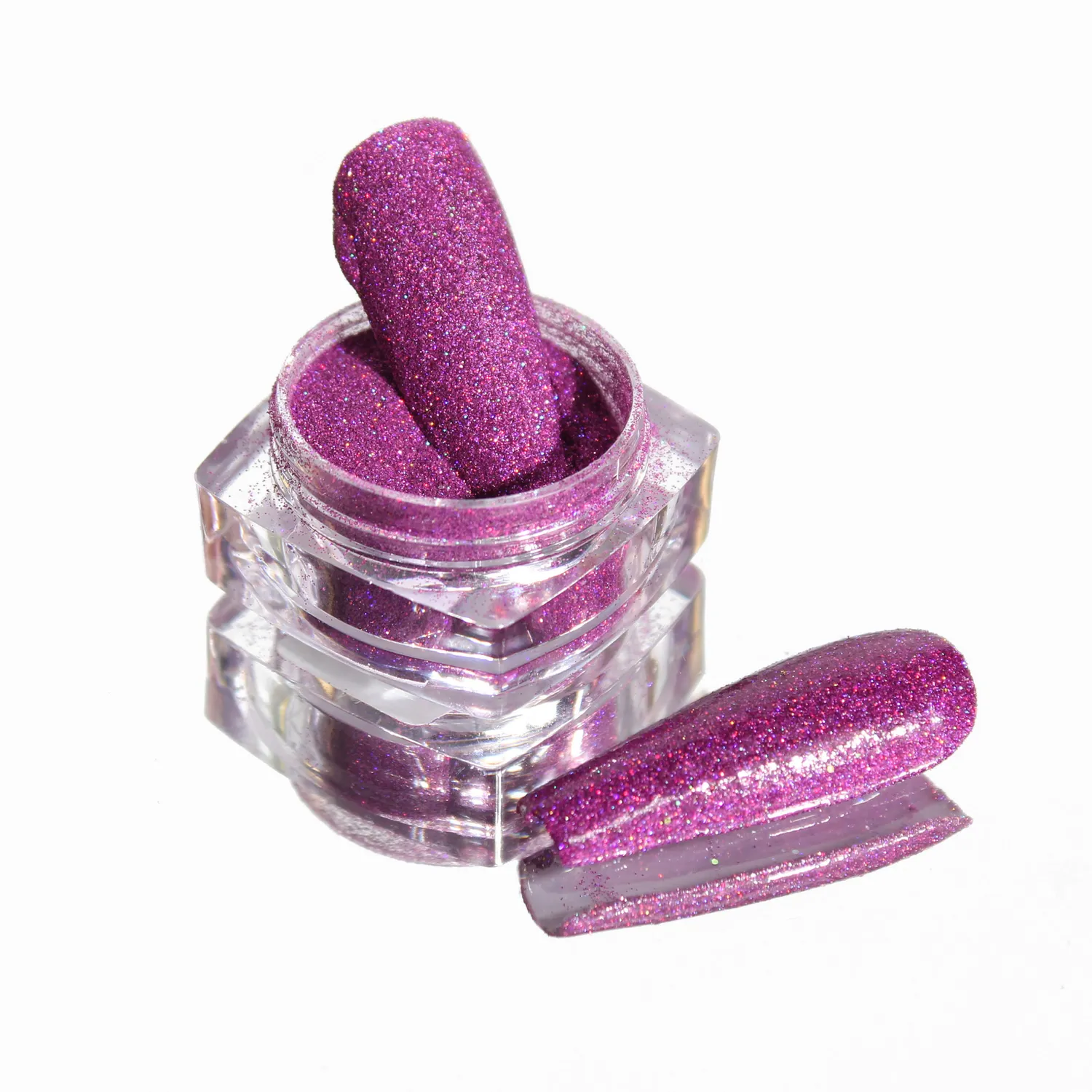 Komilfo Spangles 007 glitter unghie fucsia olografico 2,5 g