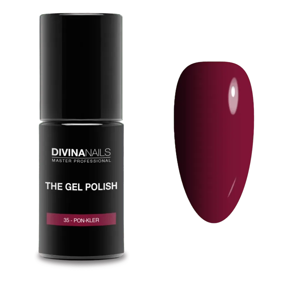 Diva Nails The Gel Polish 35 Pon-Kler semipermanente 8ml rosso