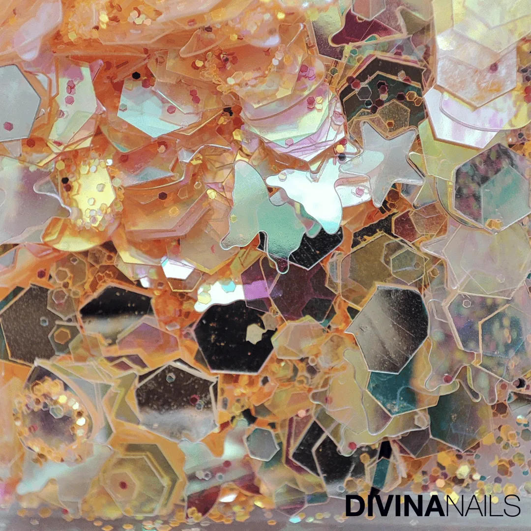 Diva Nails Diamond Holo Funky Town set glitter unghie 12x2g