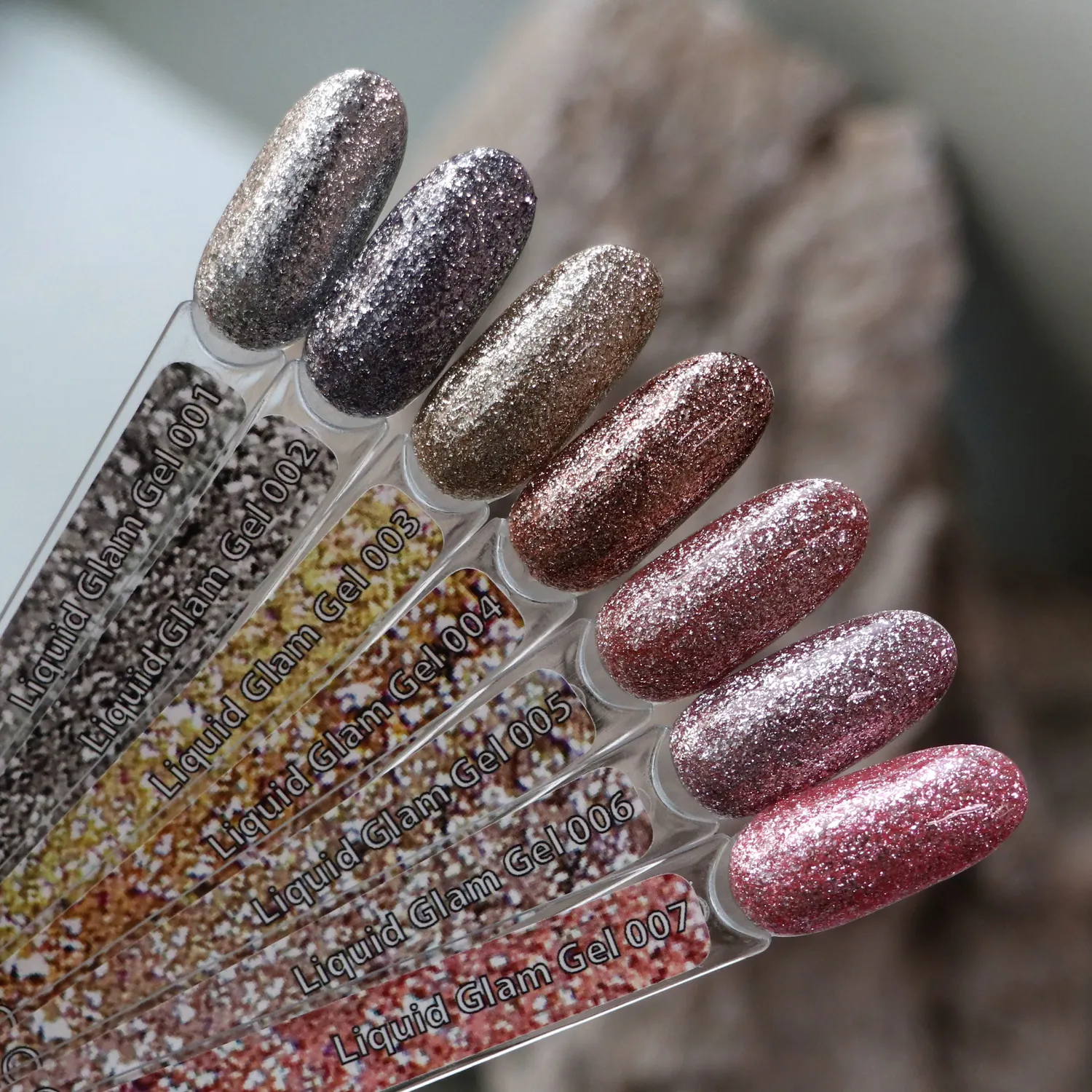 Komilfo Liquid Glam LGG002 gel glitter 8 ml argento