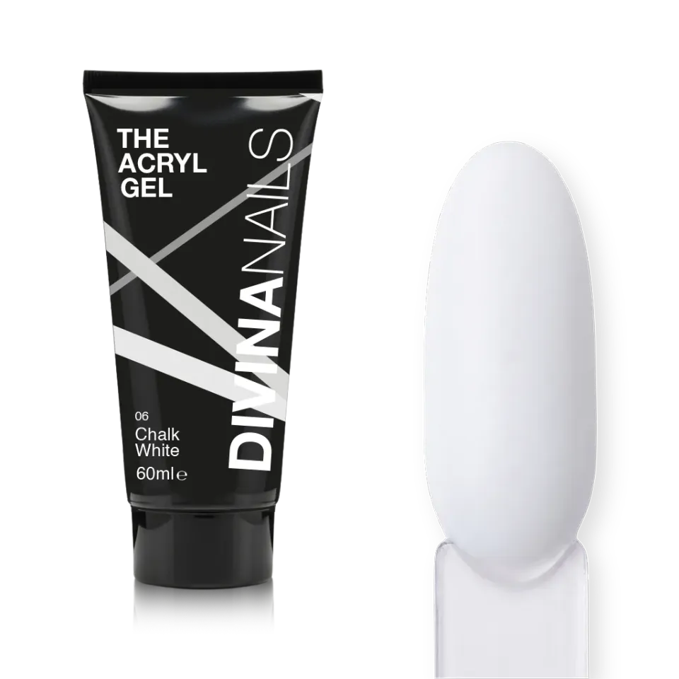 Diva Nails The Acryl Gel Chalk White acrygel 60ml bianco gesso