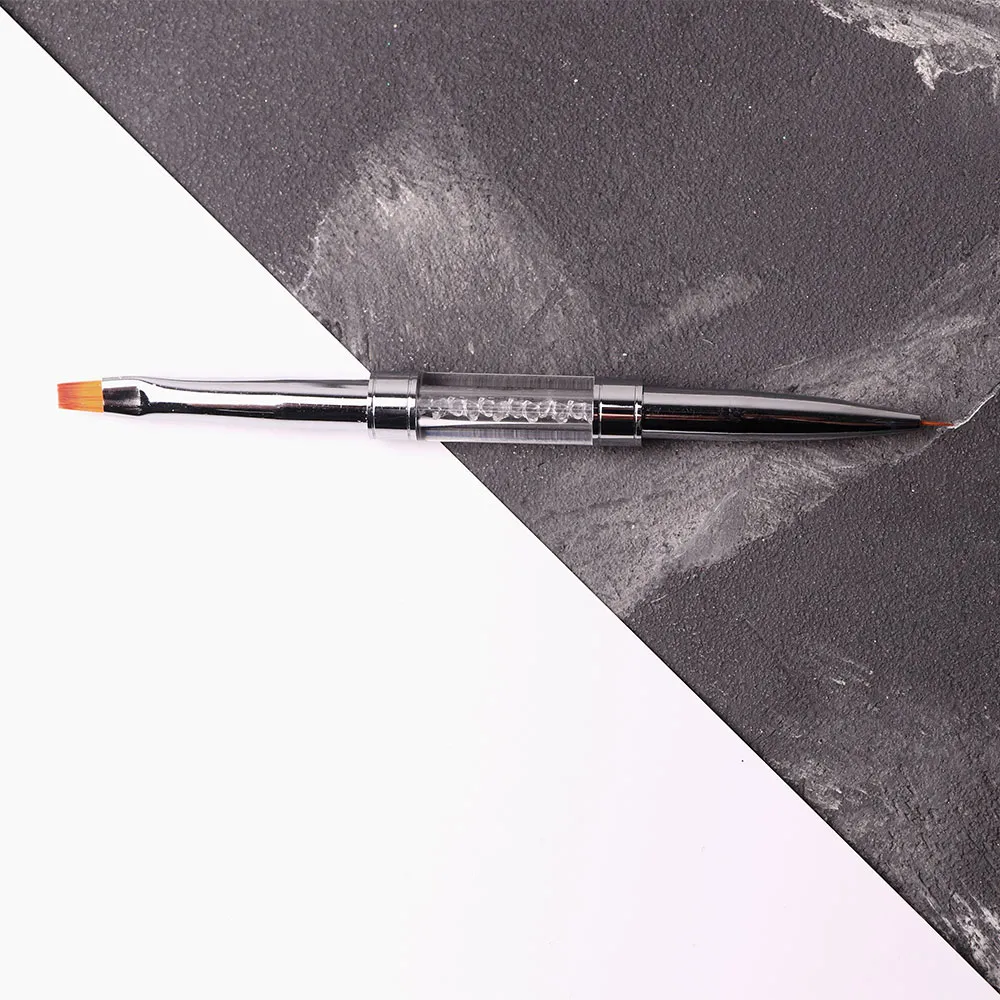 Komilfo Double Gel Flat 4 Liner 5 pennello unghie doppia punta