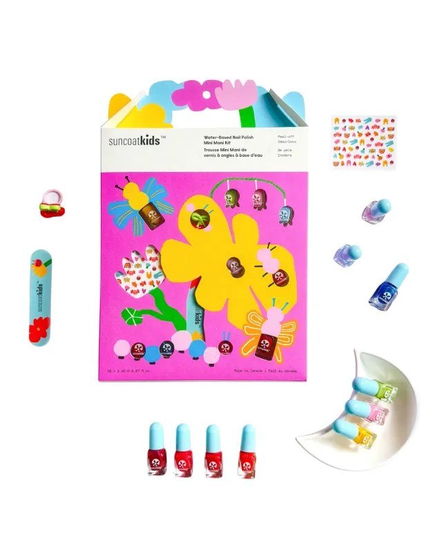 Suncoatgirl Glow Up Party smalto bambini kit 10 colori