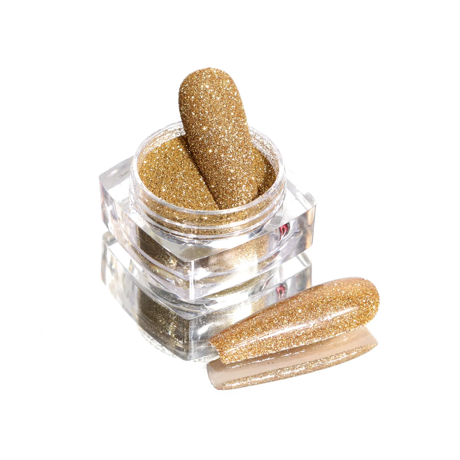 Komilfo Spangles 112 glitter unghie 2,5 g oro brillante