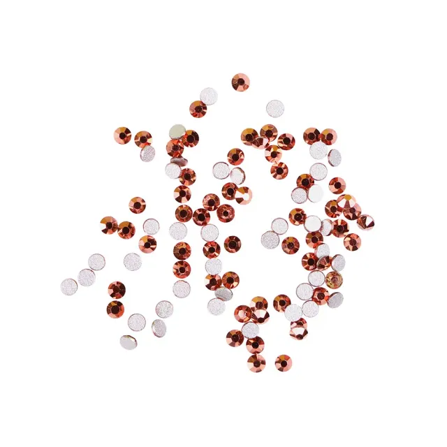 Komilfo Rose Gold strass unghie misura 3 100 pezzi