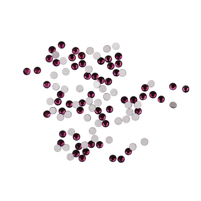 Komilfo strass unghie Dk.amethyst misura 4 confezione 100 pz