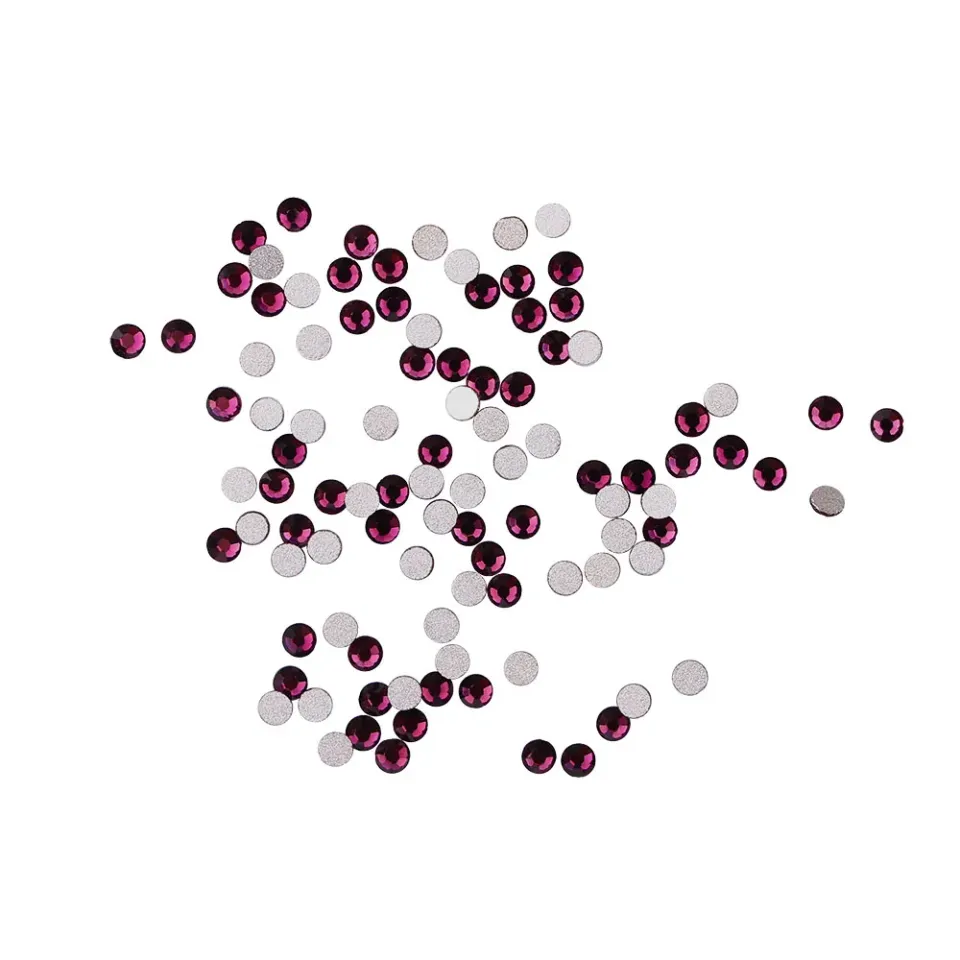 Komilfo strass unghie Dk.amethyst misura 4 confezione 100 pz