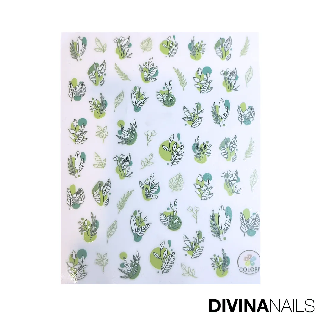 Diva Nails Stickers 767 3D Nature New Year adesivi unghie