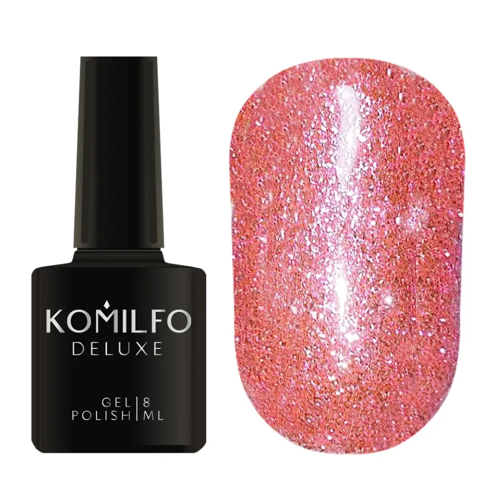 Komilfo Liquid LGG011 gel 8 ml rosa glitter