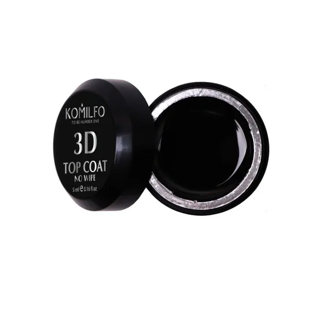 Komilfo 3D Top Gel No Wipe top unghie 5 ml senza dispersione