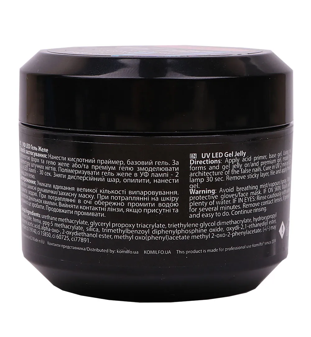 Komilfo Gel Jelly Cover 2 gel unghie 30 g cover denso