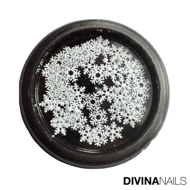 Diva Nails Snow Flakes Silver fiocchi neve argento nail art