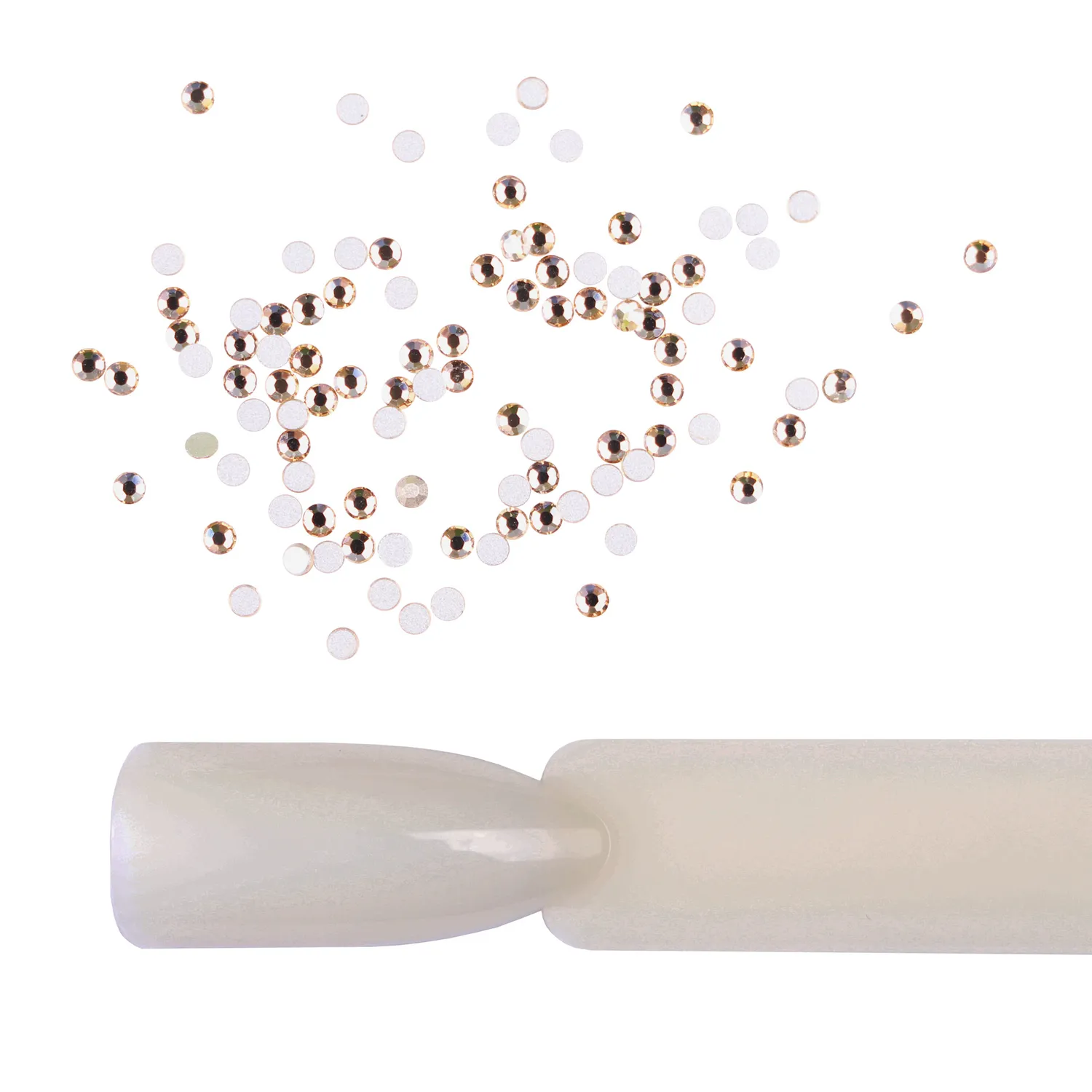 Komilfo strass champagne misura 4 da 100 pz