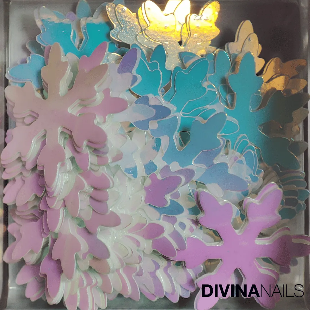 Diva Nails Diamond Holo Rainbow Snowflakes fiocchi neve 2g
