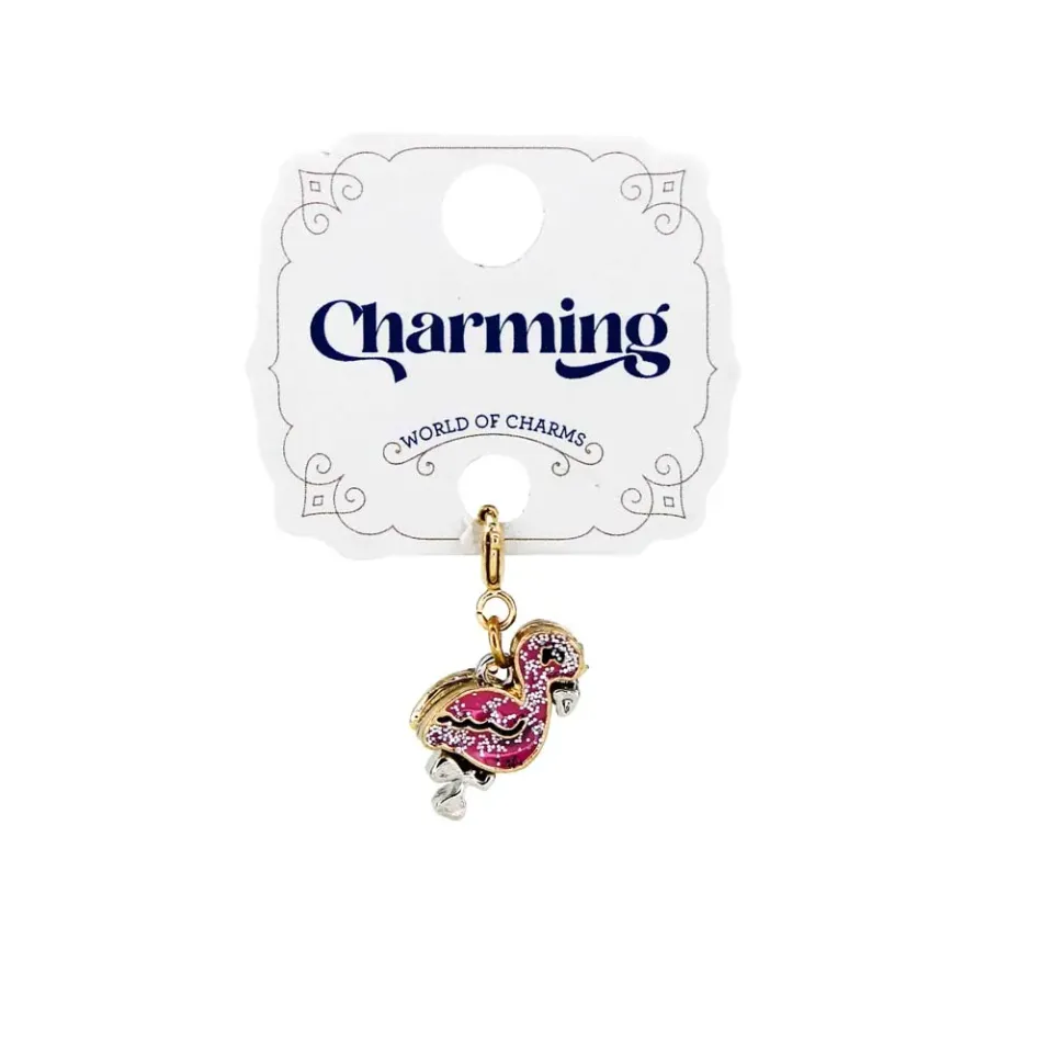 Snails Charming Flamingo charm fenicottero in lega di zinco