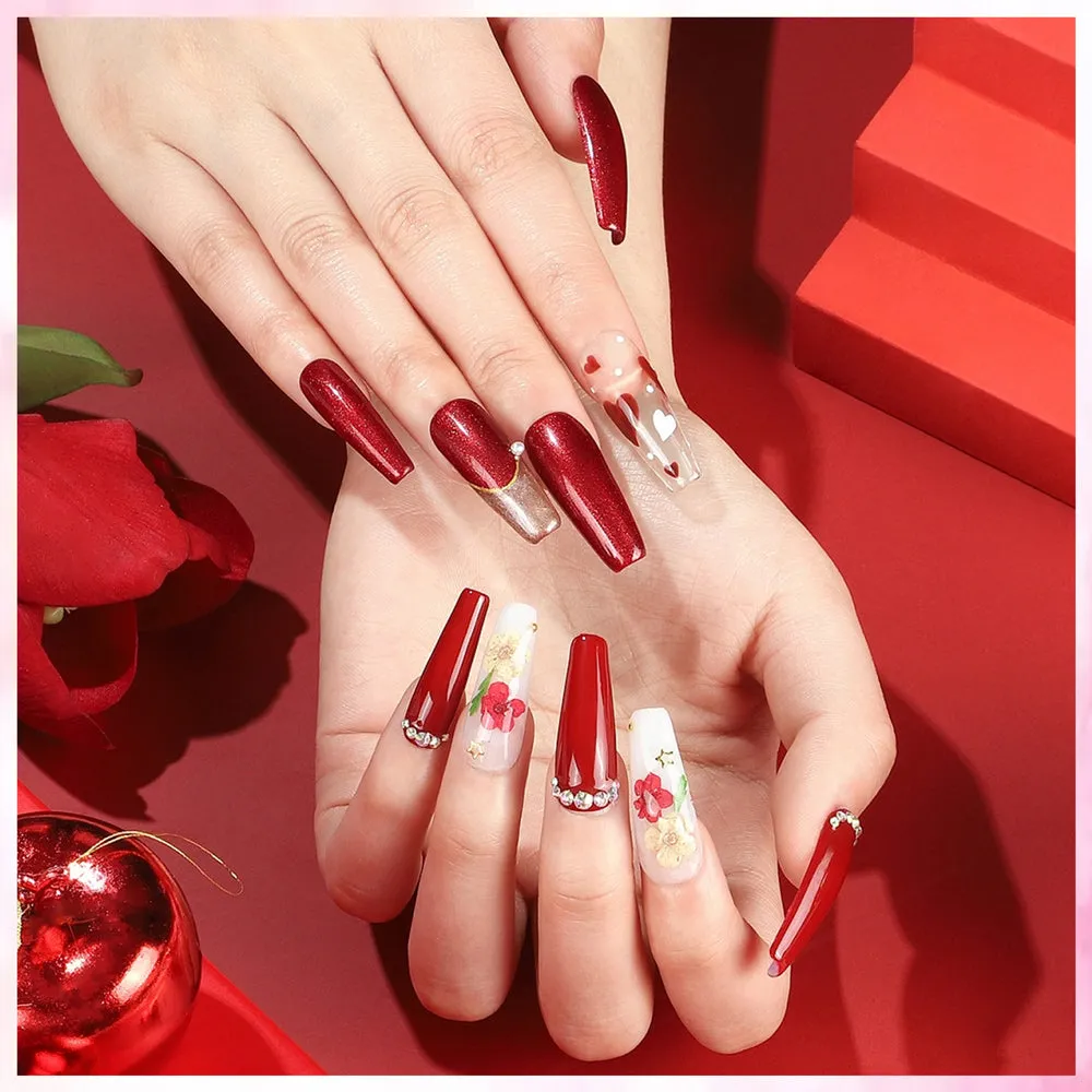 Venalisa Red Elegance set smalto gel 12 colori 7,5ml