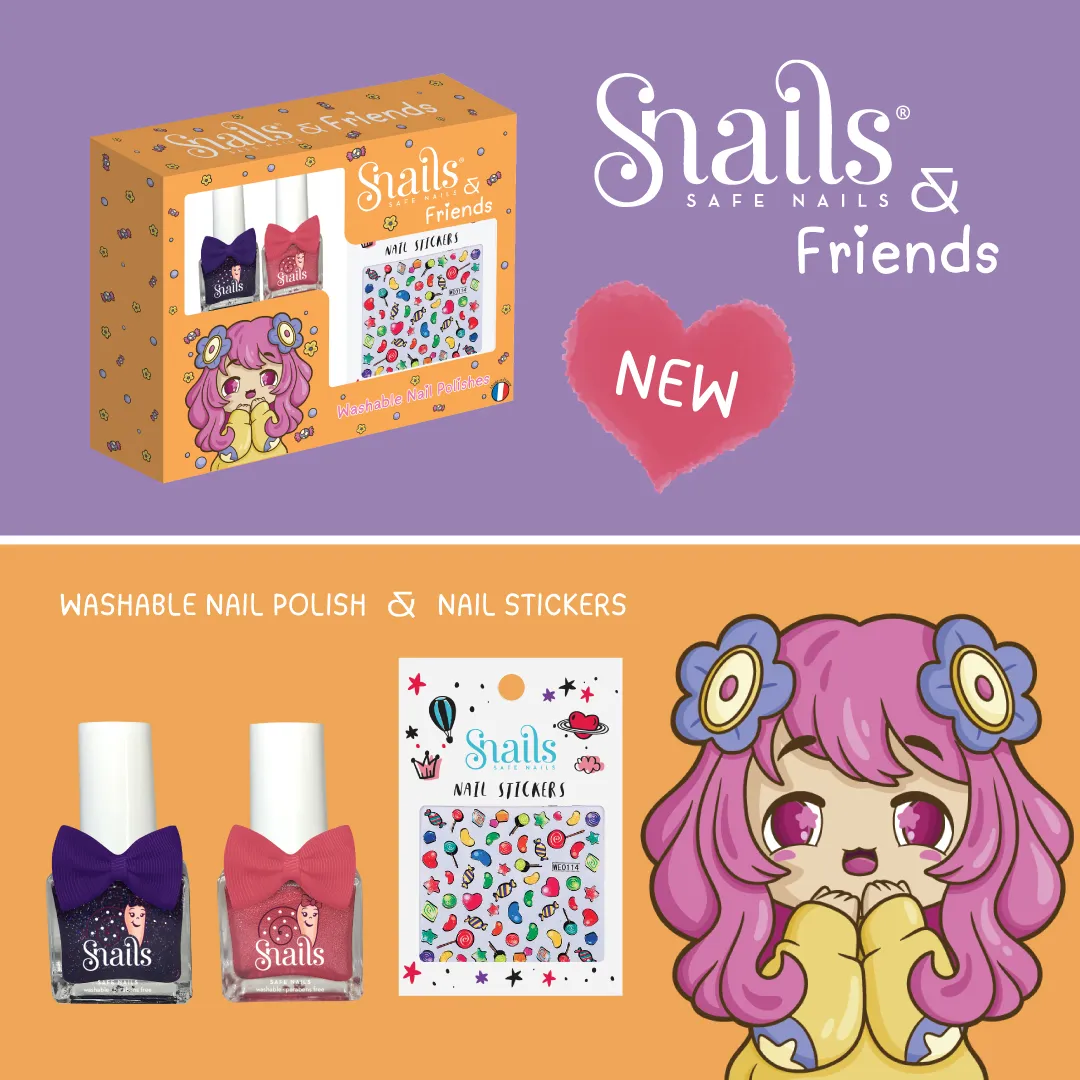 Snails Friends Candy Carnival set smalti + sticker
