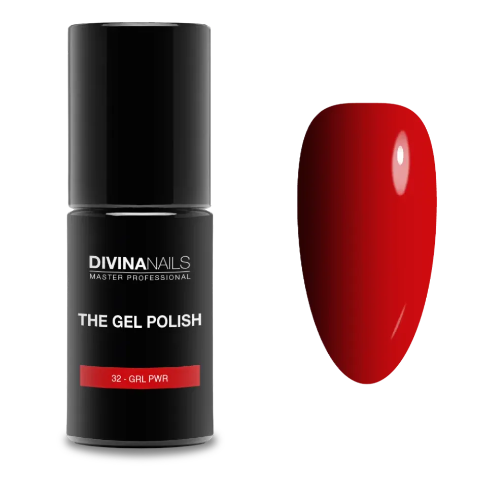Diva Nails The Gel Polish 32 Grl Pwr semipermanente 8ml rosso
