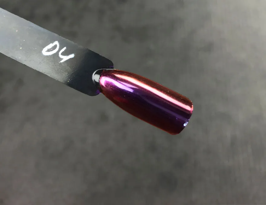 Komilfo Beetle 004 polvere chrome lilla-rosa-oro 0,5 g