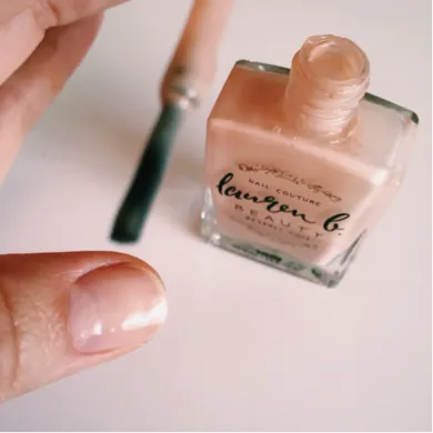 Lauren B Beauty Nail Perfecter e Top Coat set base vegan