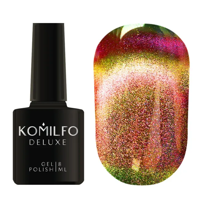 Komilfo 9D Cat's Eye 001 semipermanente corallo 8 ml magnetico