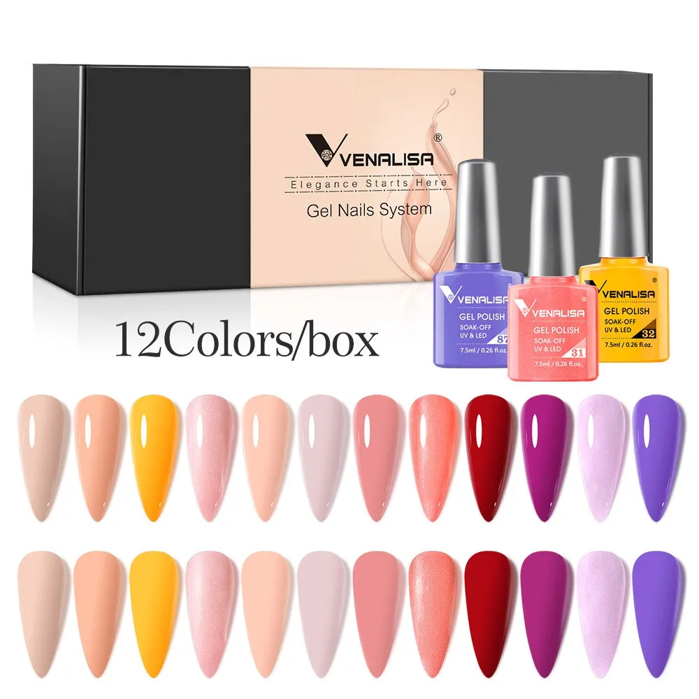 Venalisa Harmony H443 smalto gel 12 colori 7,5ml TPO free
