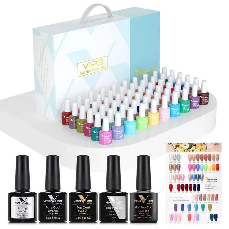 Venalisa VIP3 Kit Smalti Semipermanenti 60 Colori 7,5ml