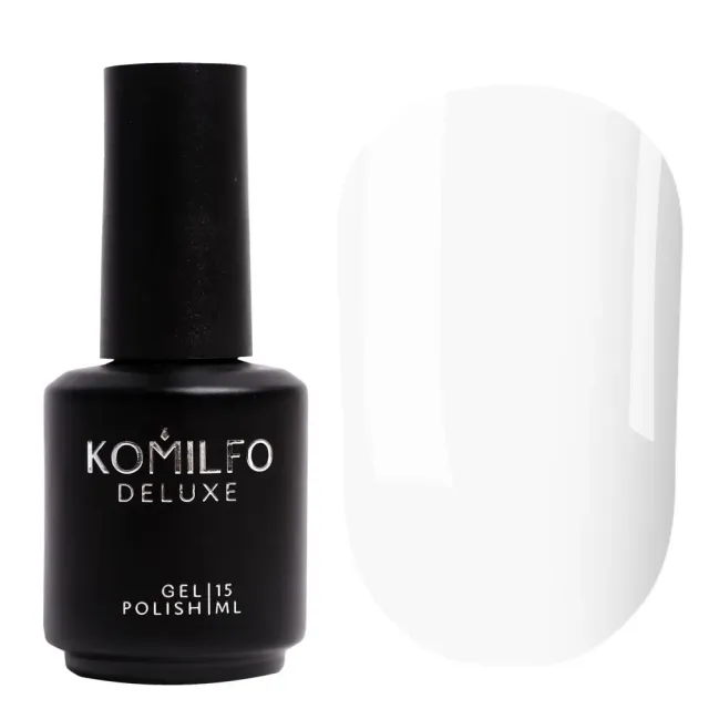 Komilfo Deluxe D003 smalto semipermanente bianco smalto 15 ml