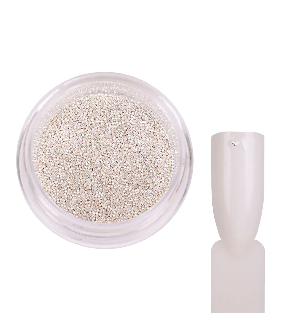 Komilfo Bouillons microperle unghie argento 0,4 mm 6 g metallo