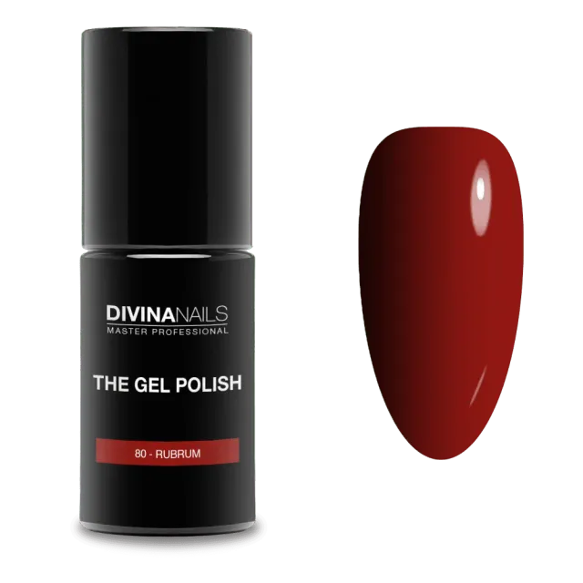 Diva Nails The Gel Polish 80 Rubrum semipermanente 8ml rosso