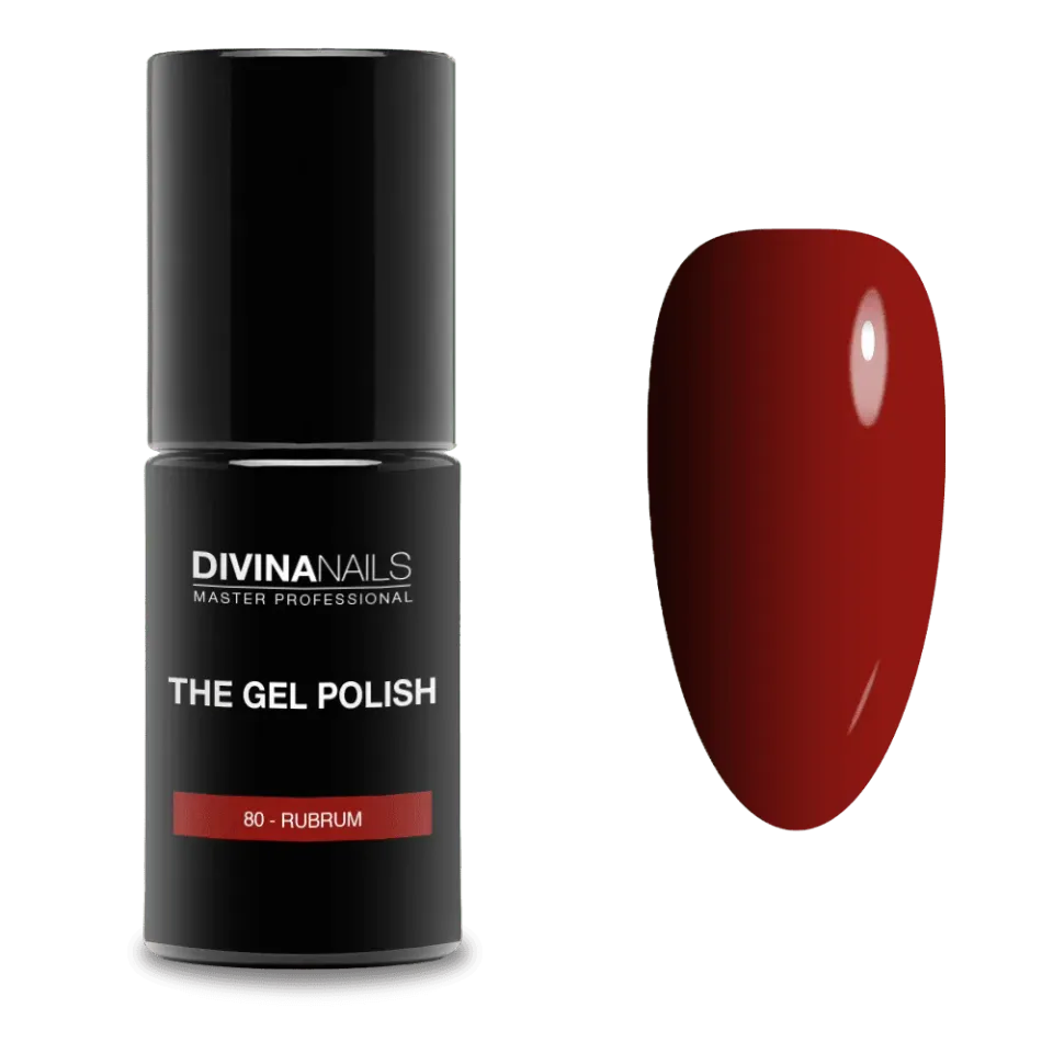 Diva Nails The Gel Polish 80 Rubrum semipermanente 8ml rosso
