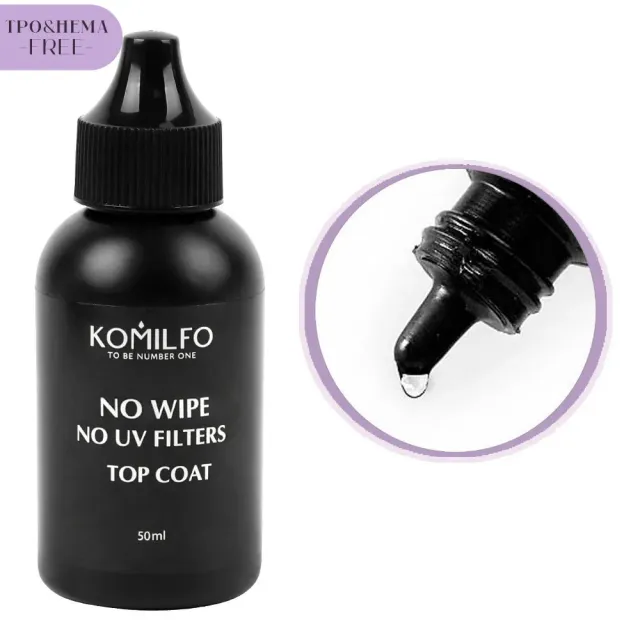 Komilfo No Wipe Top Coat No UV 50 ml HEMA/TPO free