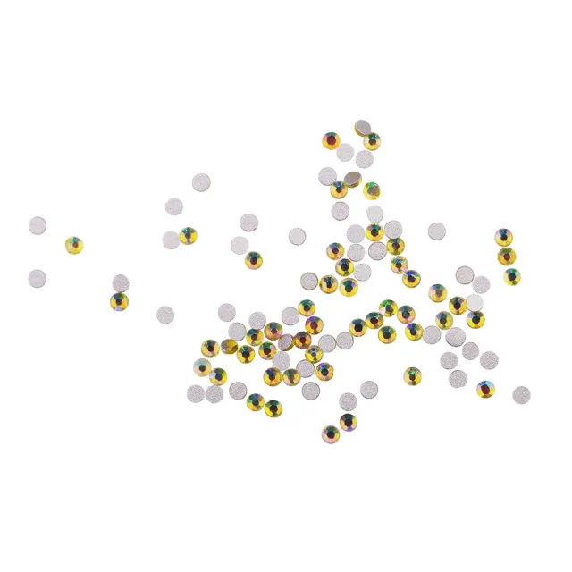 Komilfo Strass decorazioni unghie 100 pz Citrine misure 4