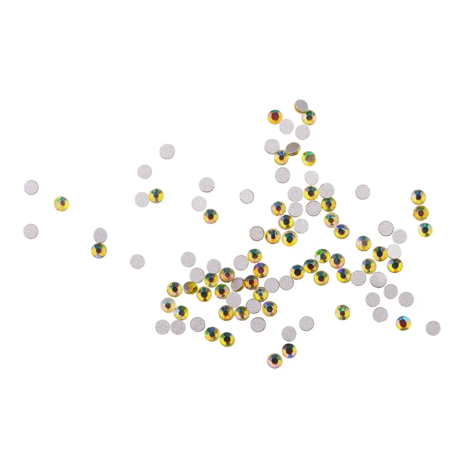 Komilfo Strass decorazioni unghie 100 pz Citrine misure 4