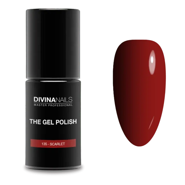 Diva Nails The Gel Polish 135 Scarlet semipermanente 8ml rosso