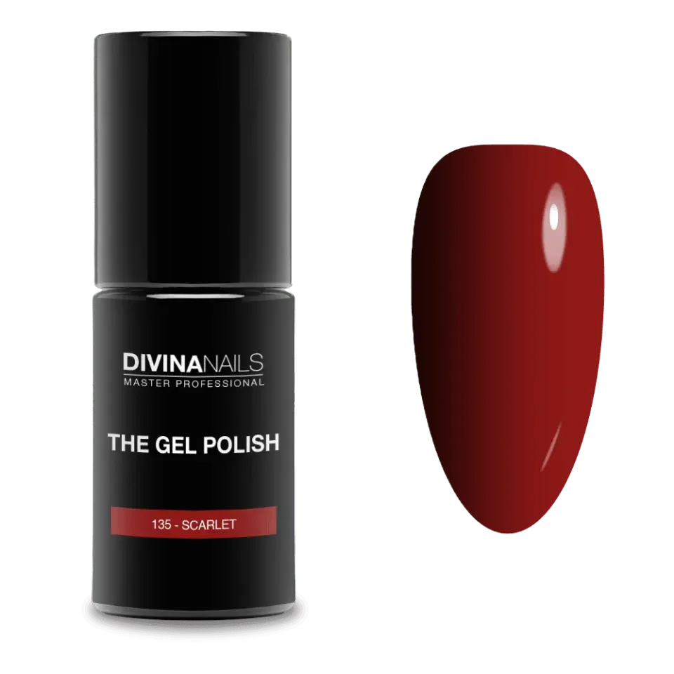 Diva Nails The Gel Polish 135 Scarlet semipermanente 8ml rosso