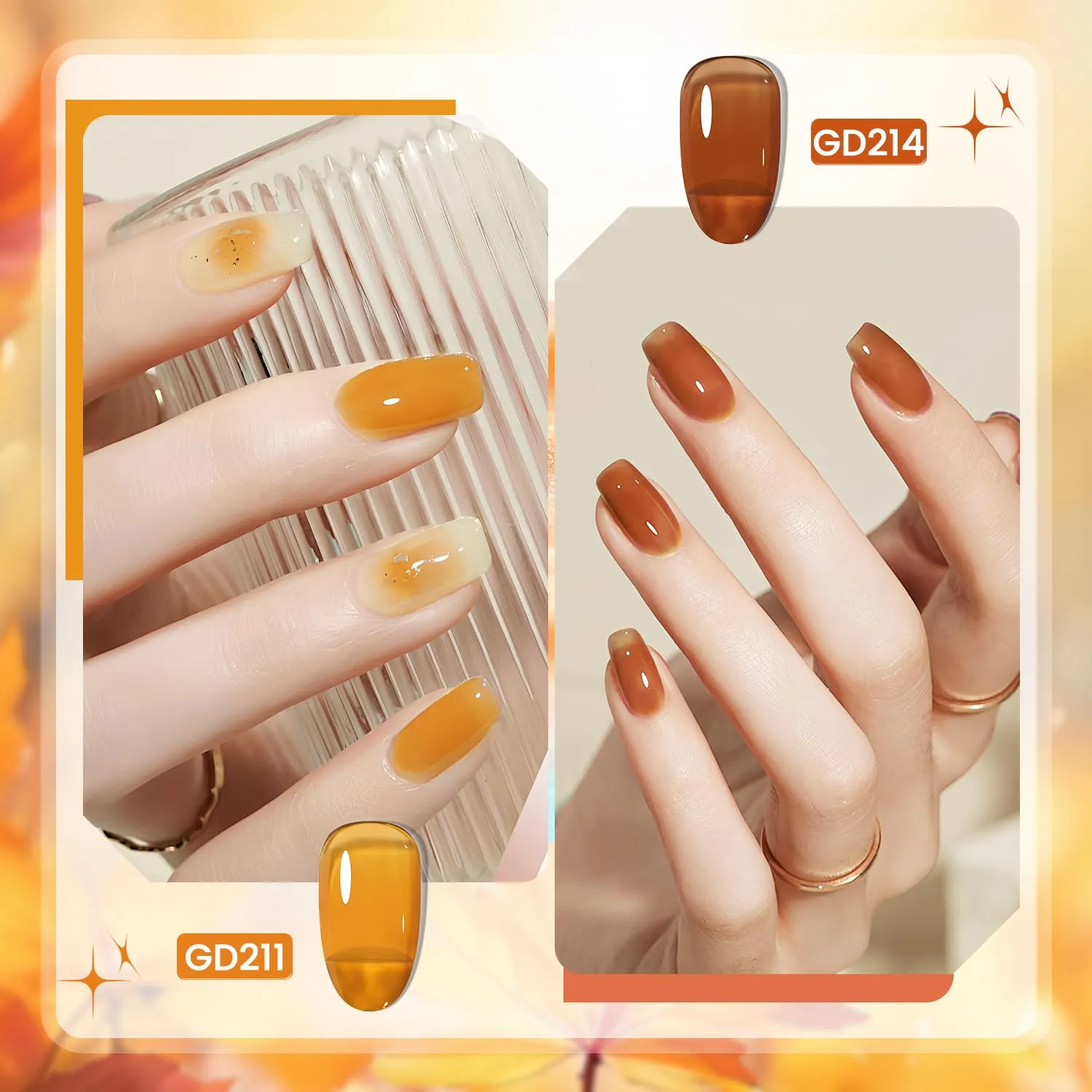 Jodsone Autumn Jelly smalto gel 6x10ml effetto gelatina