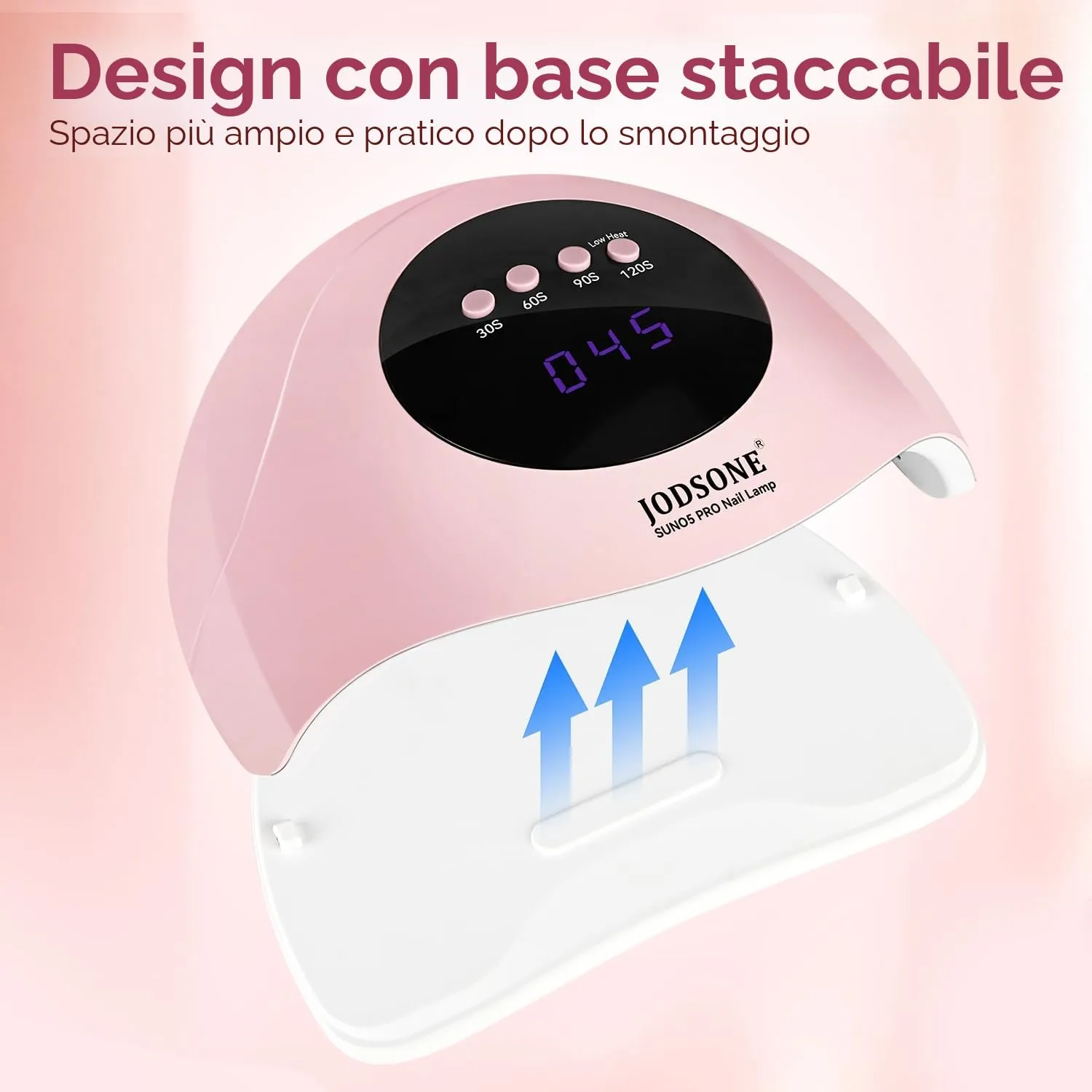 Jodsone O5 lampada UV LED unghie rosa 24 LED