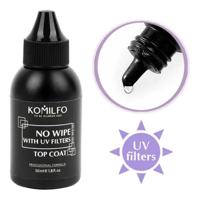 Komilfo No Wipe Top top semipermanente senza dispersione 50 ml