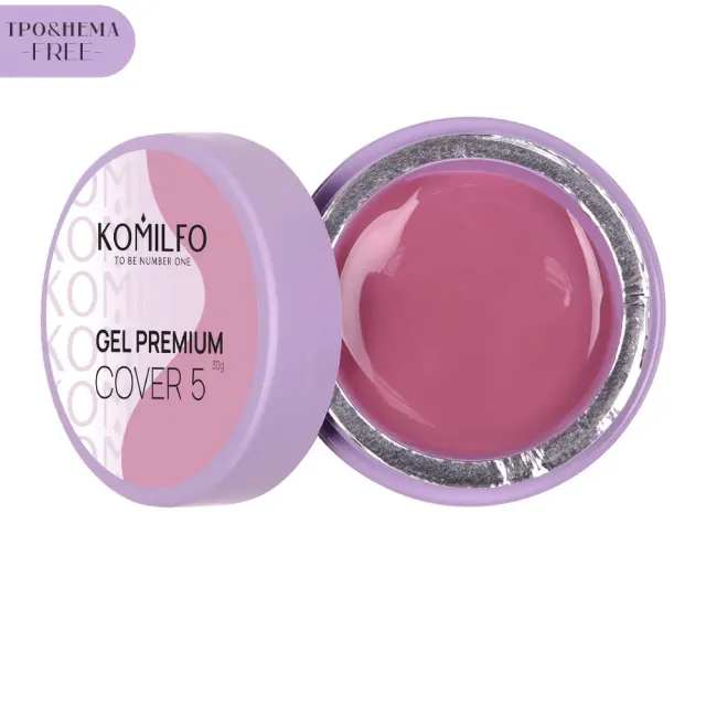 Komilfo Gel Premium Cover 5 Gel Unghie 30 g HEMA Free
