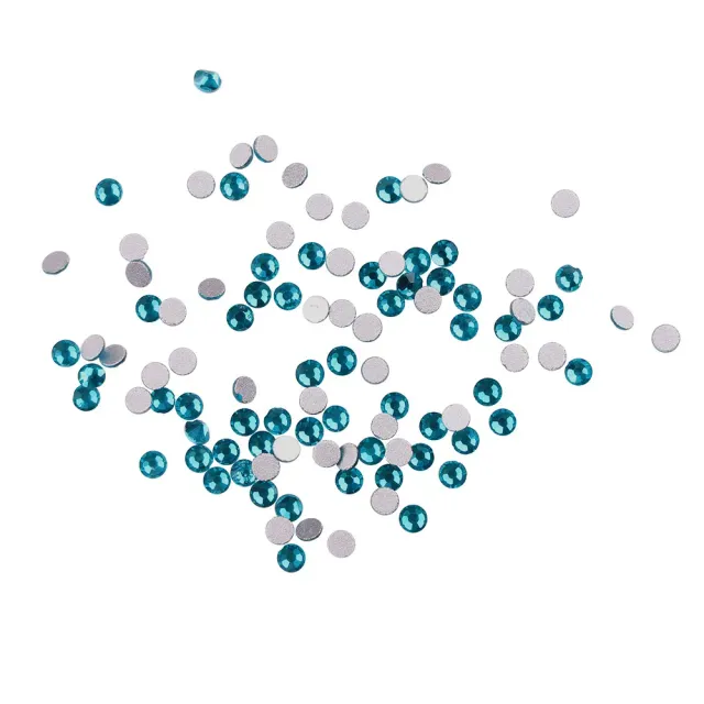 Komilfo Strass Blue Zircon nail art misura 6 da 100 pz