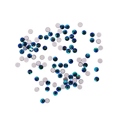 Komilfo strass Jet Black AB misura 3 decorazioni unghie 100 pezzi