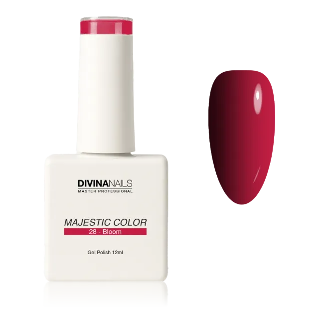 Diva Nails Majestic Color 28 Bloom semipermanente 12ml rosso