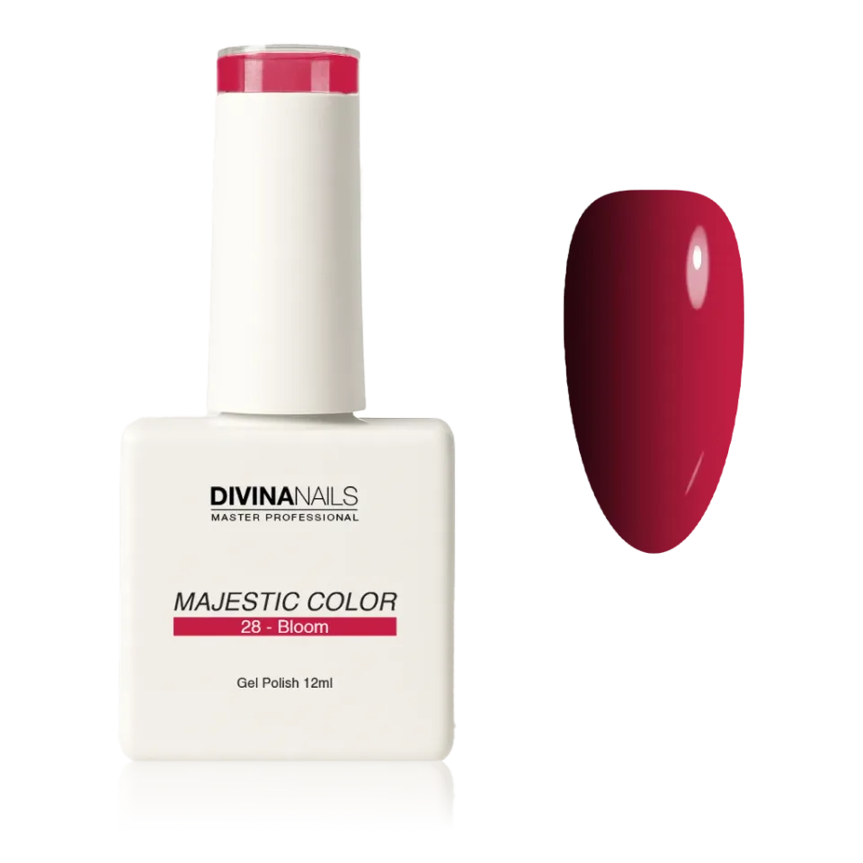 Diva Nails Majestic Color 28 Bloom semipermanente 12ml rosso