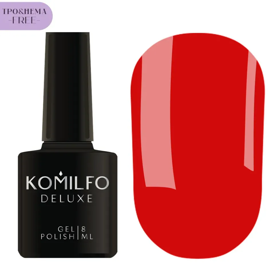 Komilfo Red Code 001 First Kiss smalto semipermanente 8 ml rosso