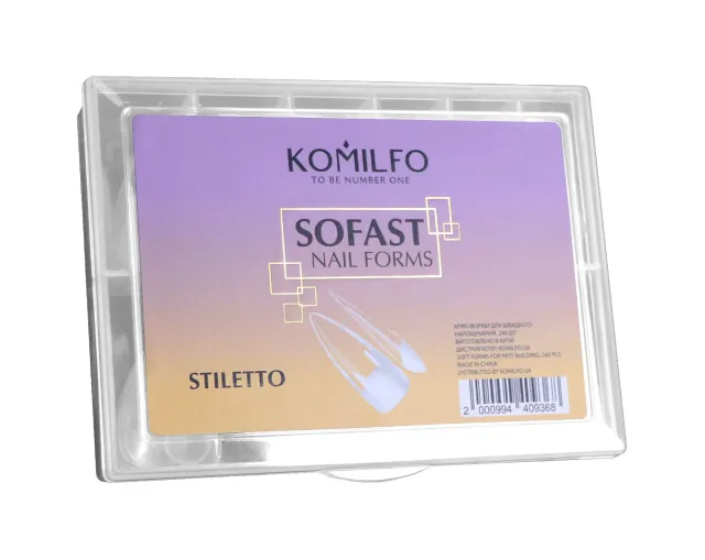 Komilfo SoFast Stiletto nail form ricostruzione 240 pz stiletto